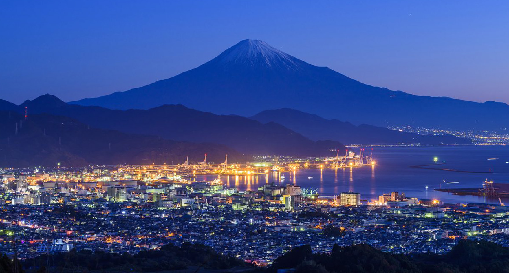 The Three Great Night Views of Fuji