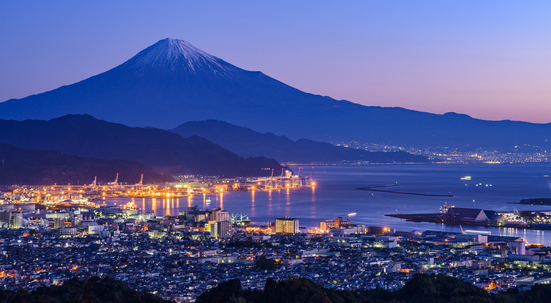静岡の夜景　トップ画像（日本平夜景）
